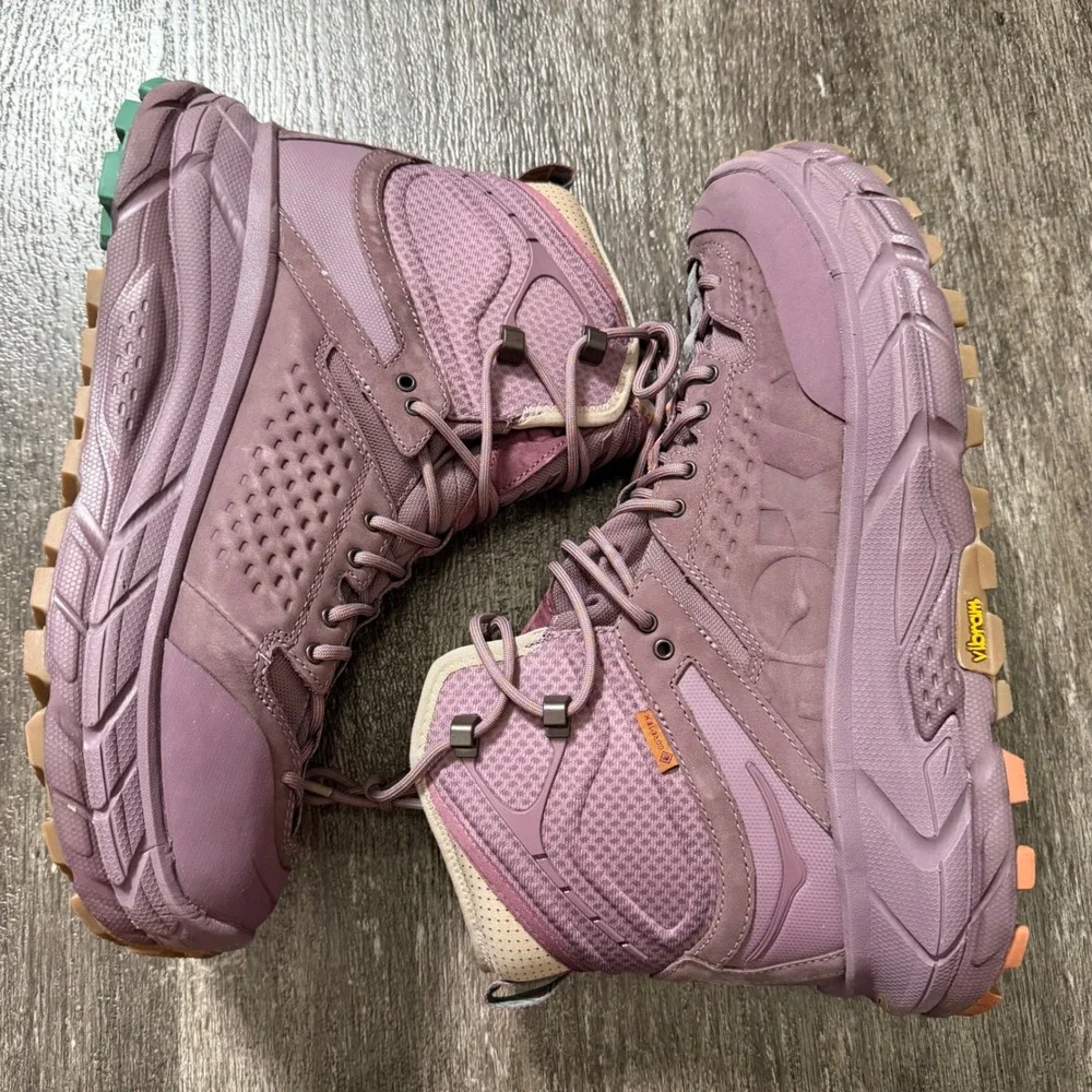 Hoka One One x Bodega Kaha GTX Boots Mens 9.5 Purple GORE-TEX Vibram Hiking